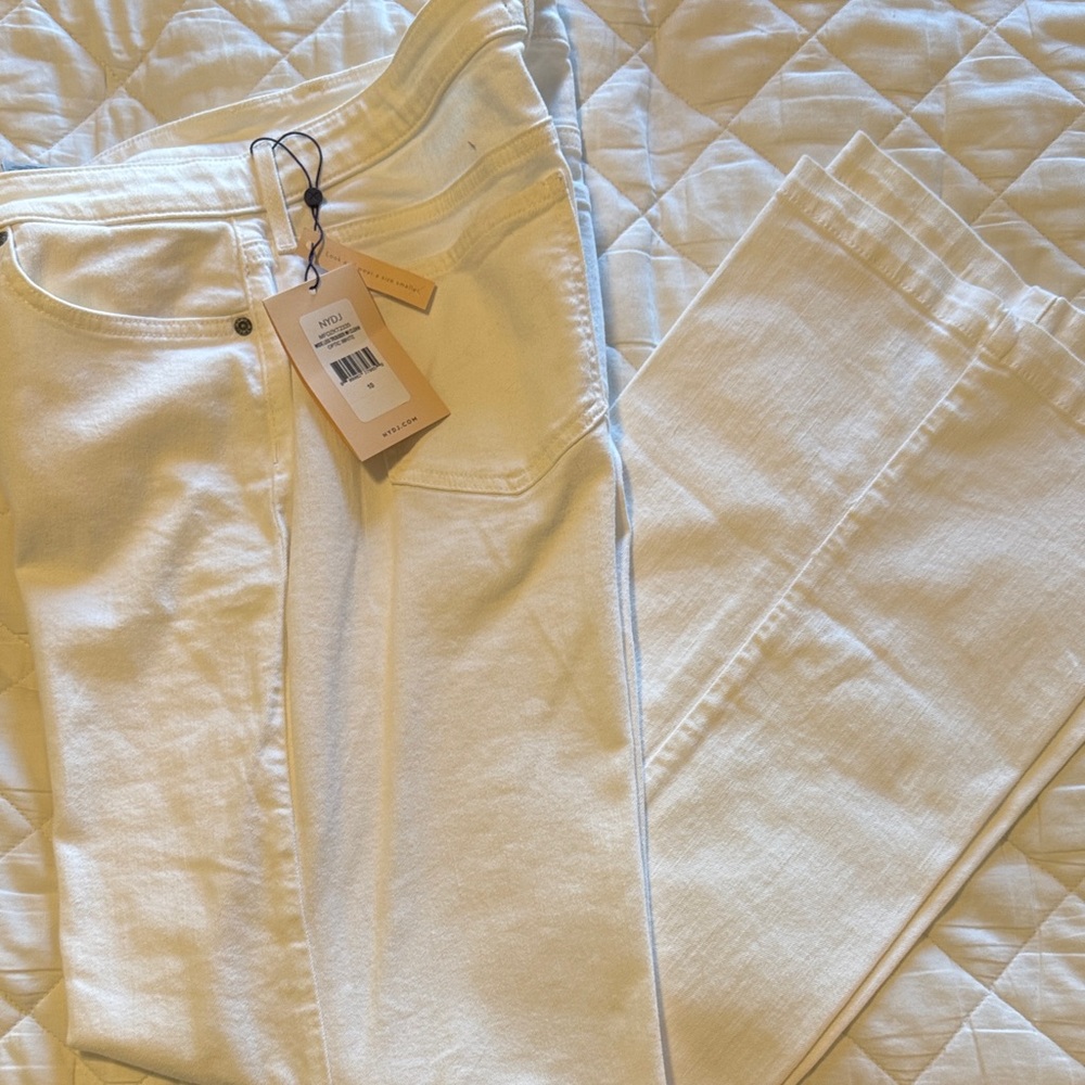 NWT NYDJ Wide Leg White Jeans
